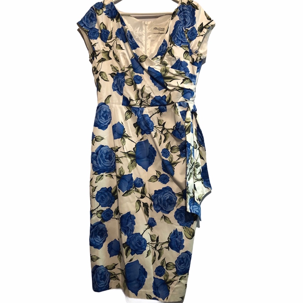 Pretty Dress Co Sorrento Faux Wrap Pencil Dress
